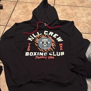 Kill Crew Black Hoodie with Red and White Details